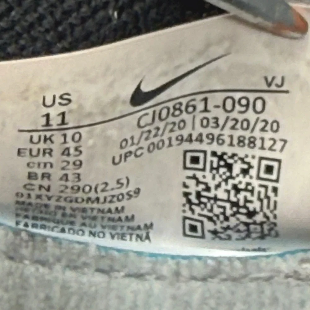 Nike Free Metcon 3 Men's Size 11 Gray Black White Gym Training Shoes CJ0861-090